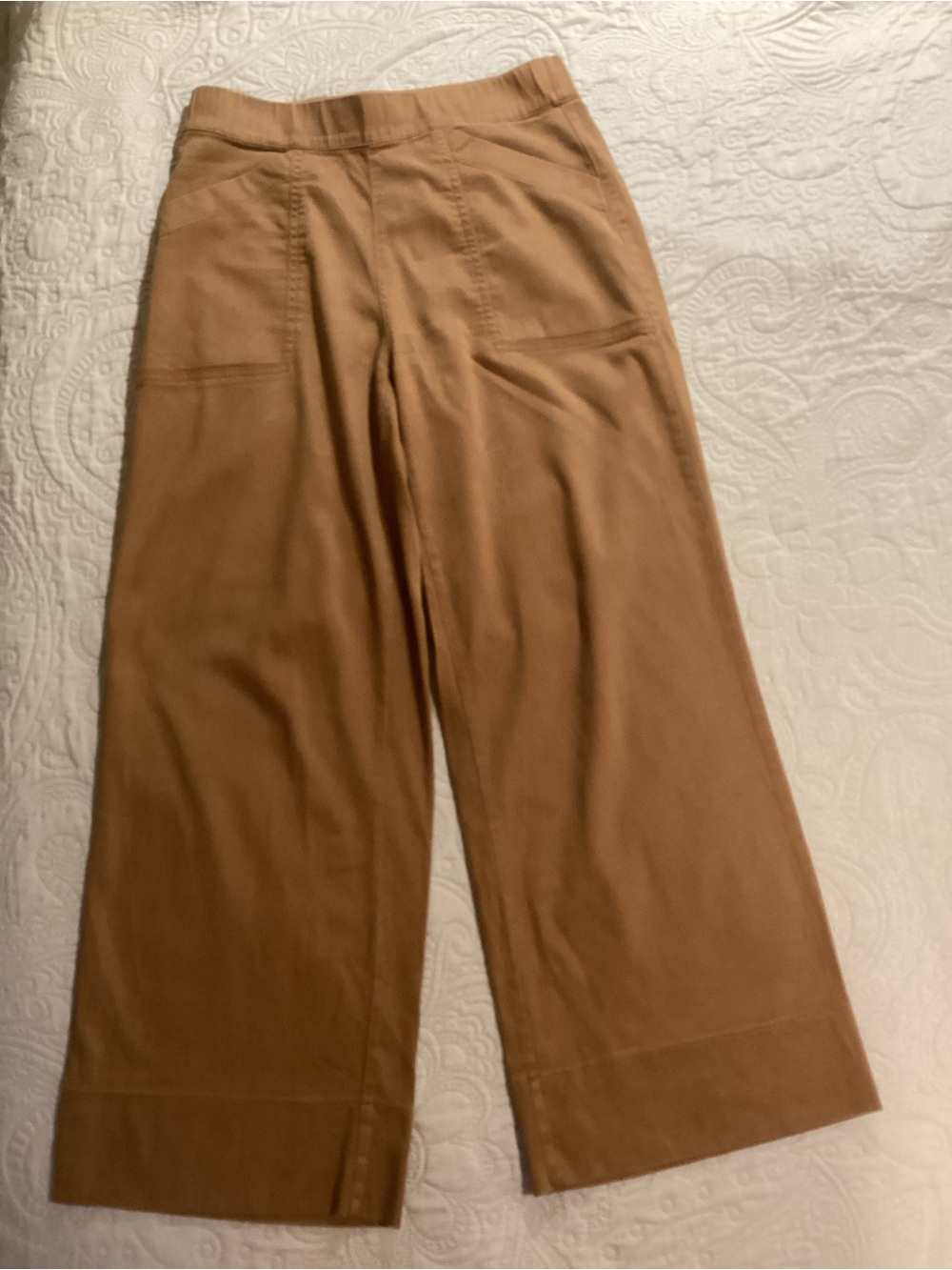 Josie Brand Women's Wide-Leg Cropped Pants in Camel